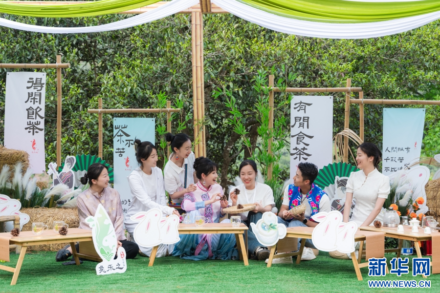 PG电子平台“2024南华兔乐之古茶文化节·春日熹宴”活动在云南楚雄开幕_新华网(图3)