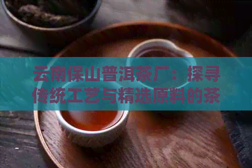 PG电子平台云南保山普洱茶厂:探寻传统工艺与精选原料的茶品之源(图1)